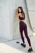 Lezat Legging Ada Organic Cotton 7/8 Legging - Plum