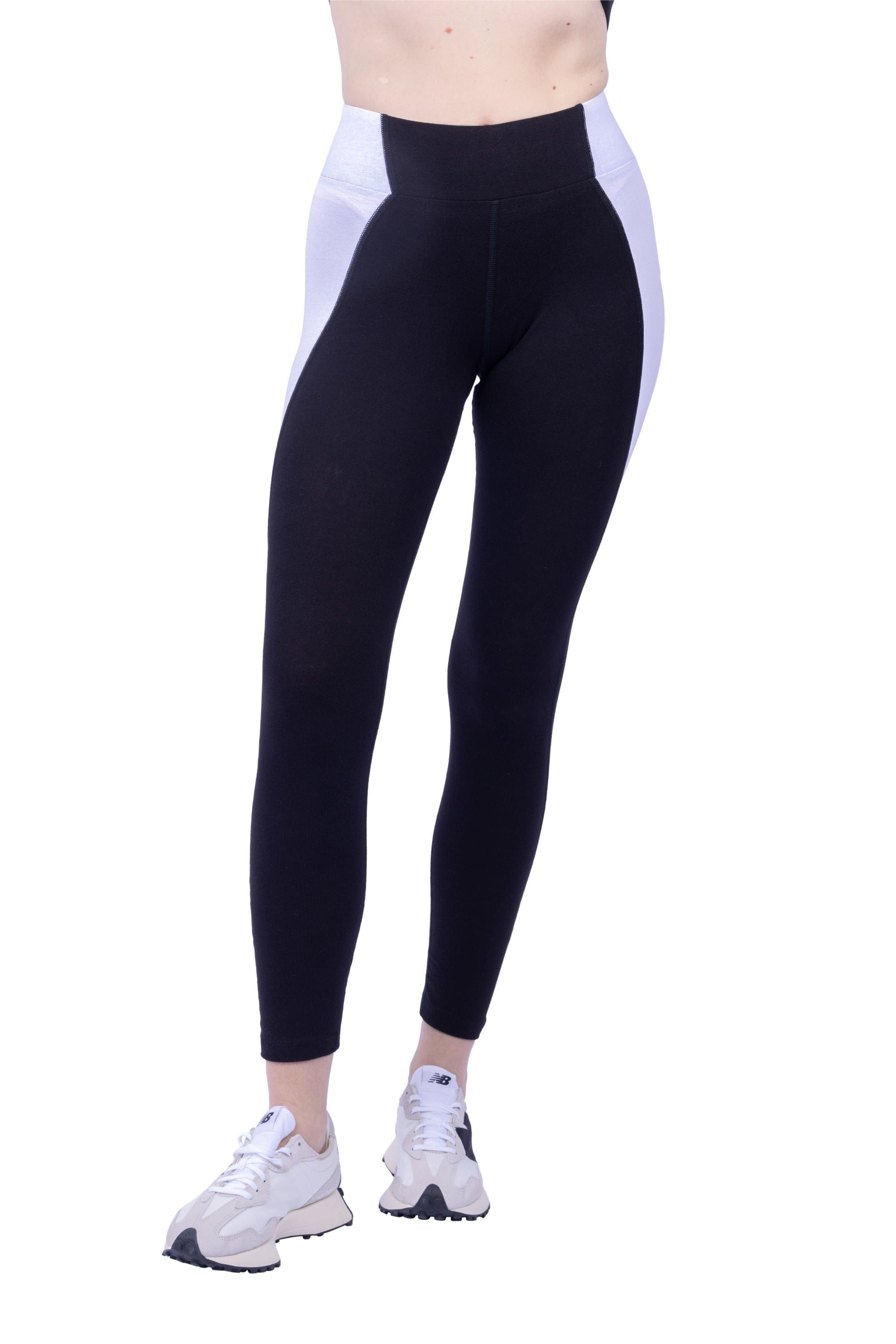 Lezat Legging Neda Colorblock Organic Cotton High Waisted Legging - Black