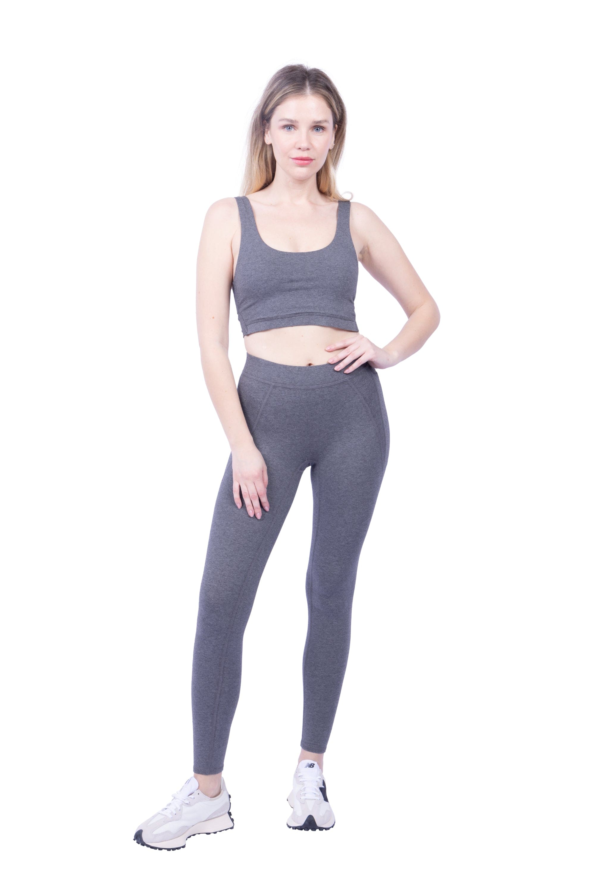 Lezat Legging Reagan Organic Cotton Legging - Dark Heather Gray