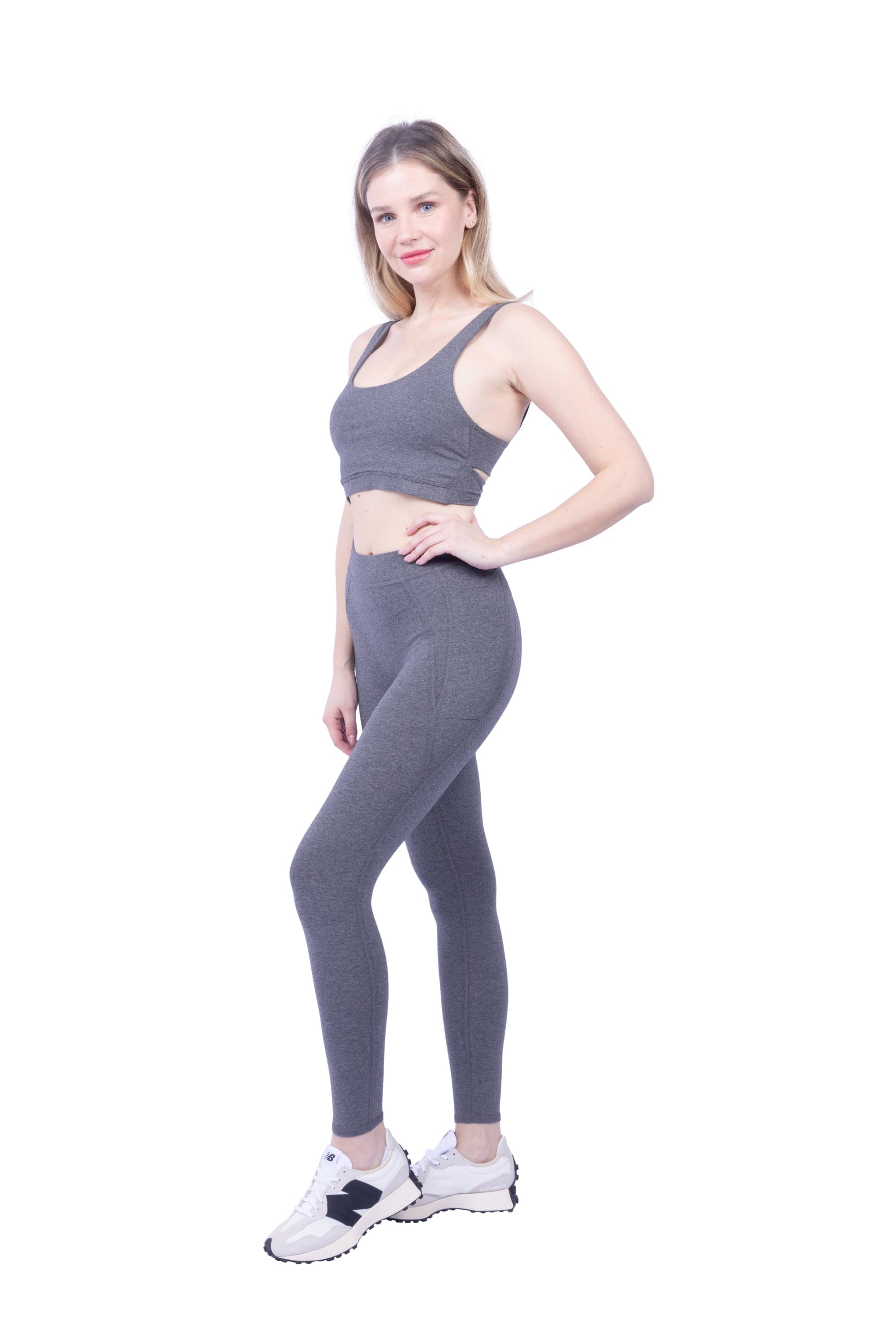 Lezat Legging Reagan Organic Cotton Legging - Dark Heather Gray