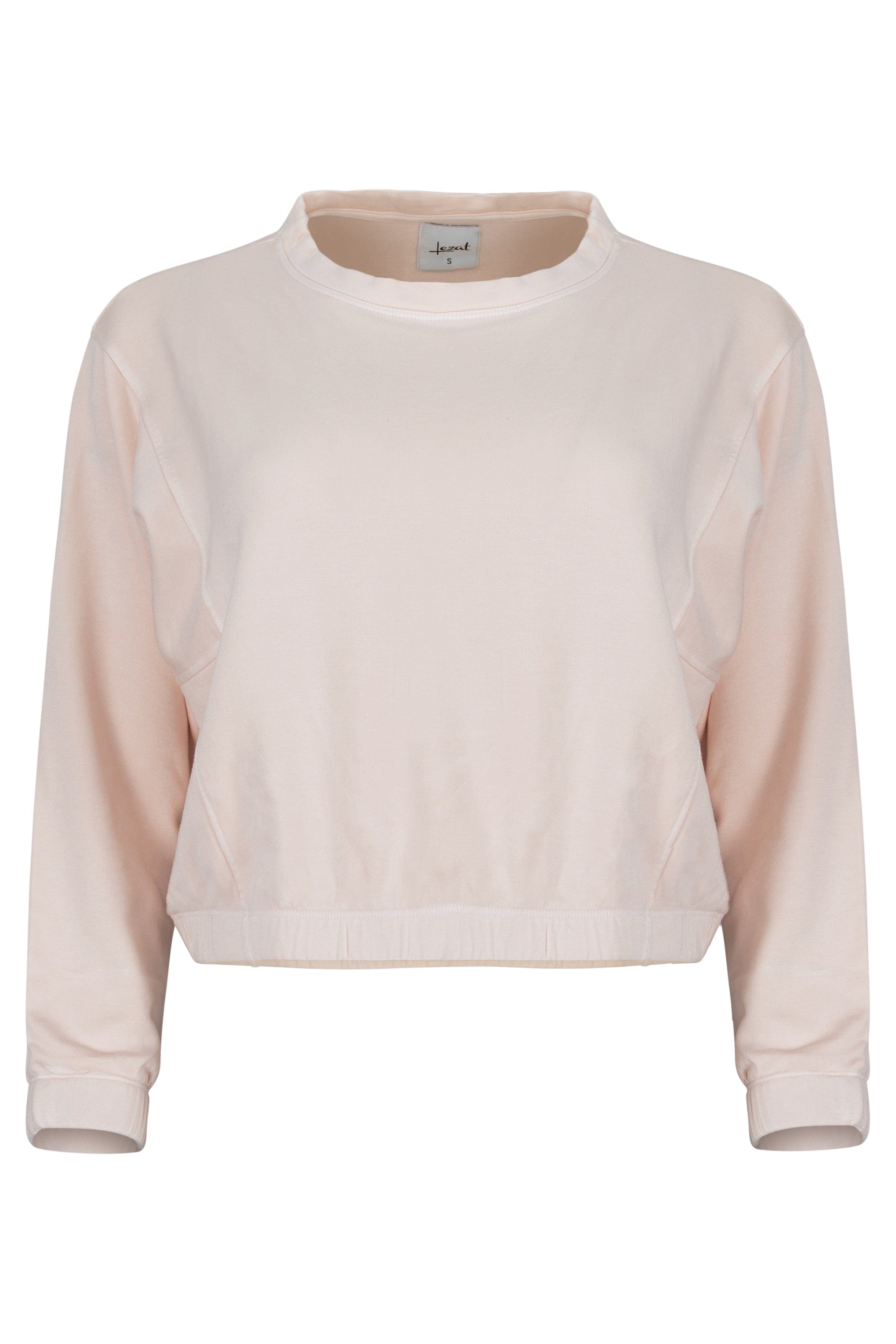 Lezat Pullover Ivy Boxy Cropped Modal Pullover - Rose Quartz