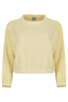 Lezat Pullover Ivy Boxy Cropped Modal Pullover - Sunny