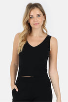 Lezat Tank Self-Love Rib Tank - Black