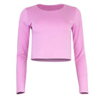 Lezat Top Runa Modal Long Sleeve Cropped Top - Orchid