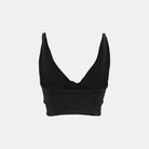 Lezat Bra Ada Organic Cotton Twist Around Sports Bra - Black