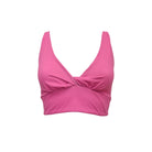 Lezat Bra Ada Organic Cotton Twist Around Sports Bra - Pink Aster