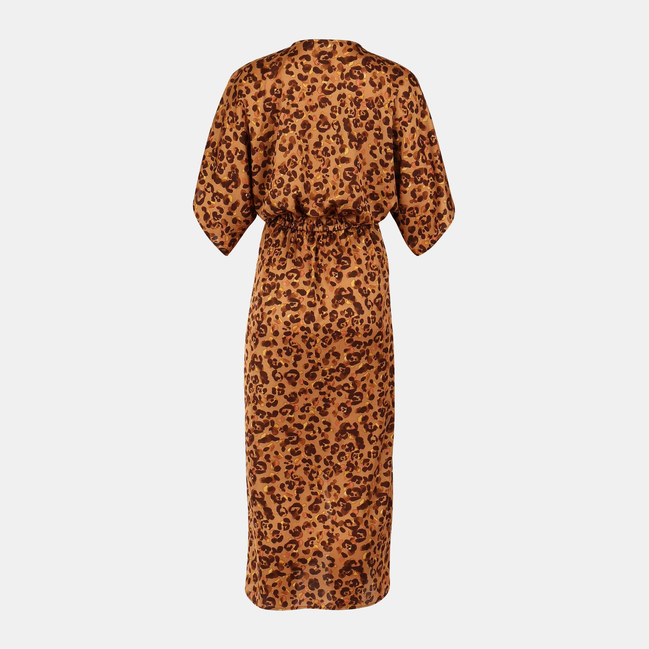 Lezat Dress Joey Maxi Dress - Caramel Leopard