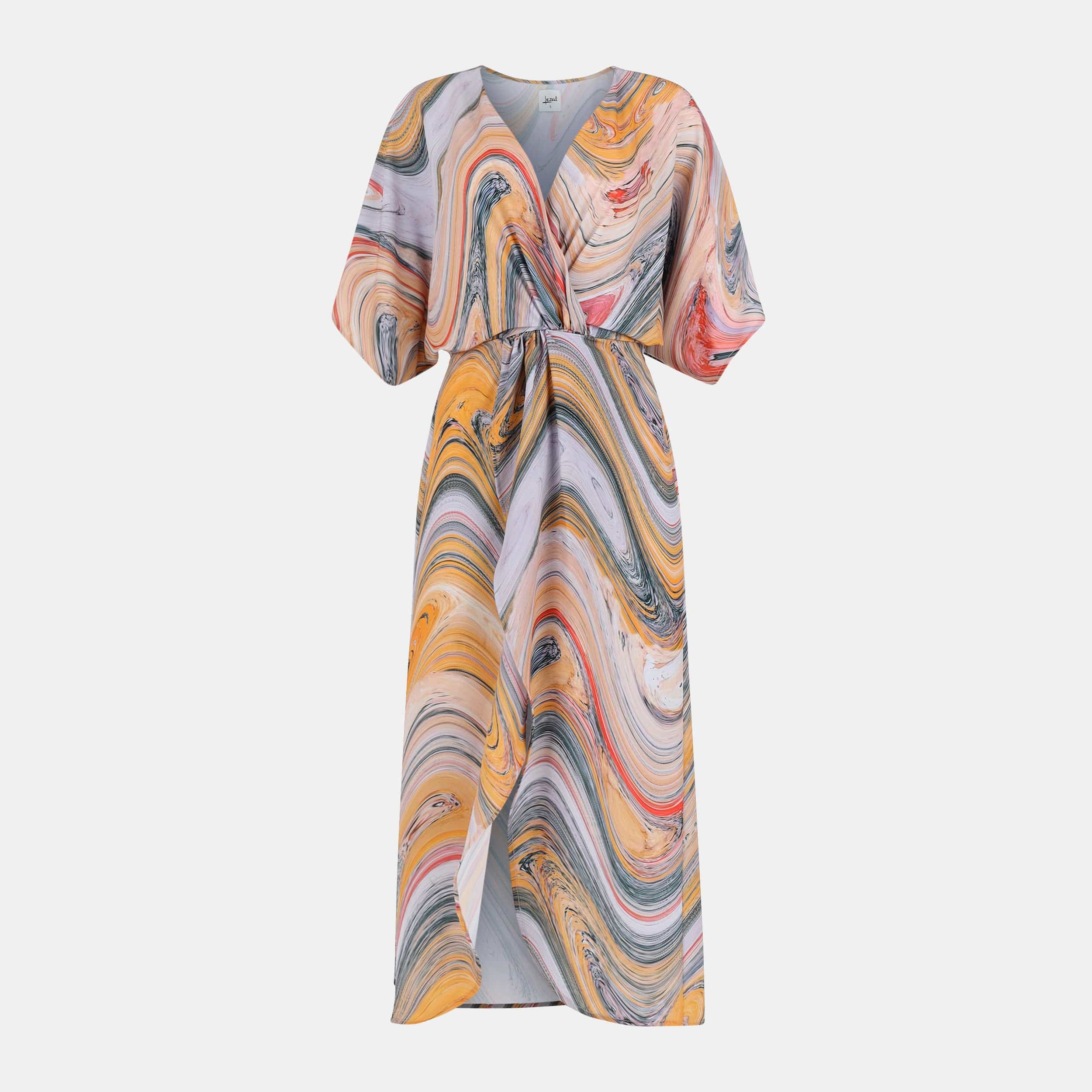 Lezat Dress Joey Maxi Dress - Marble Wave