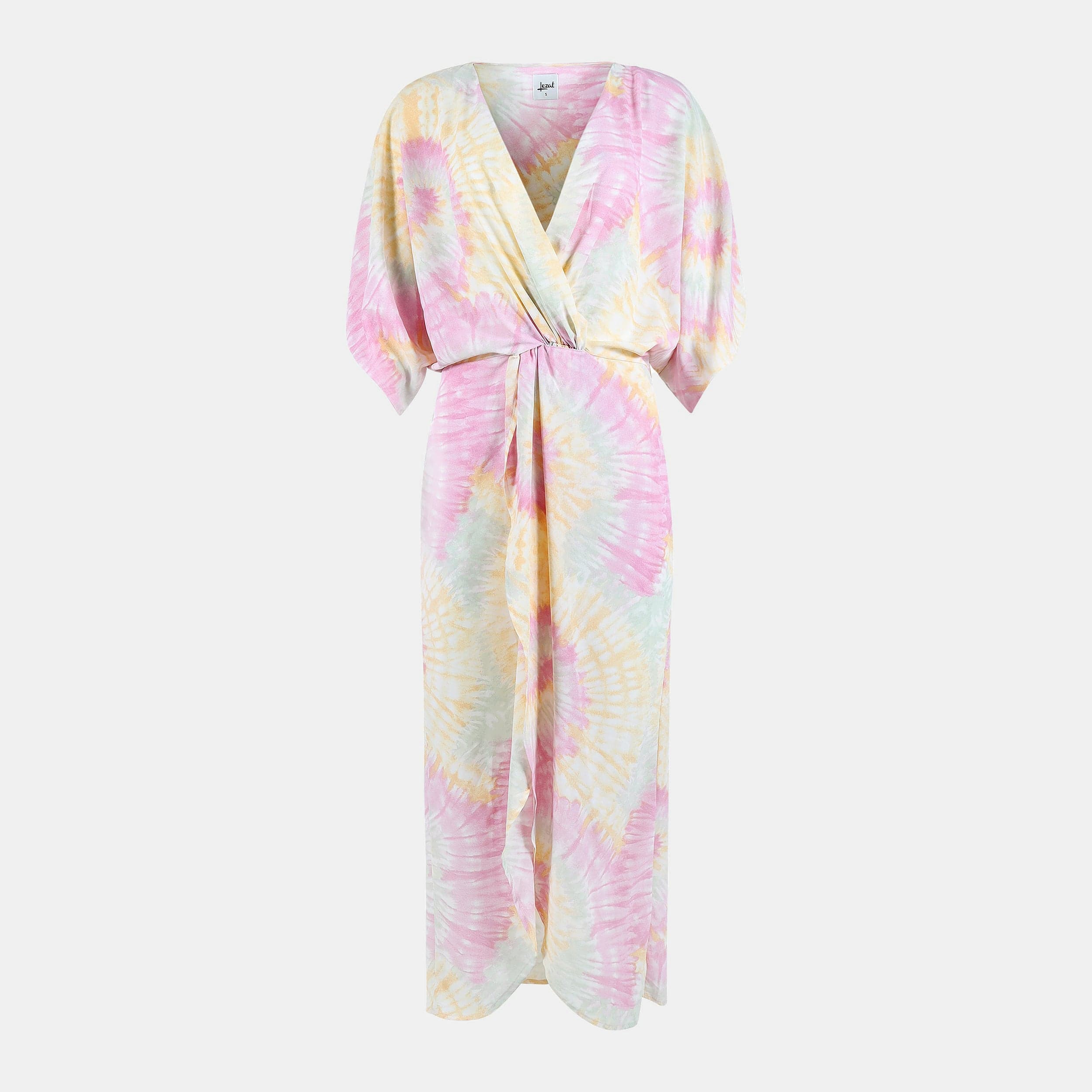 Lezat Dress Joey Maxi Dress - Pink Sorbet Tie Dye