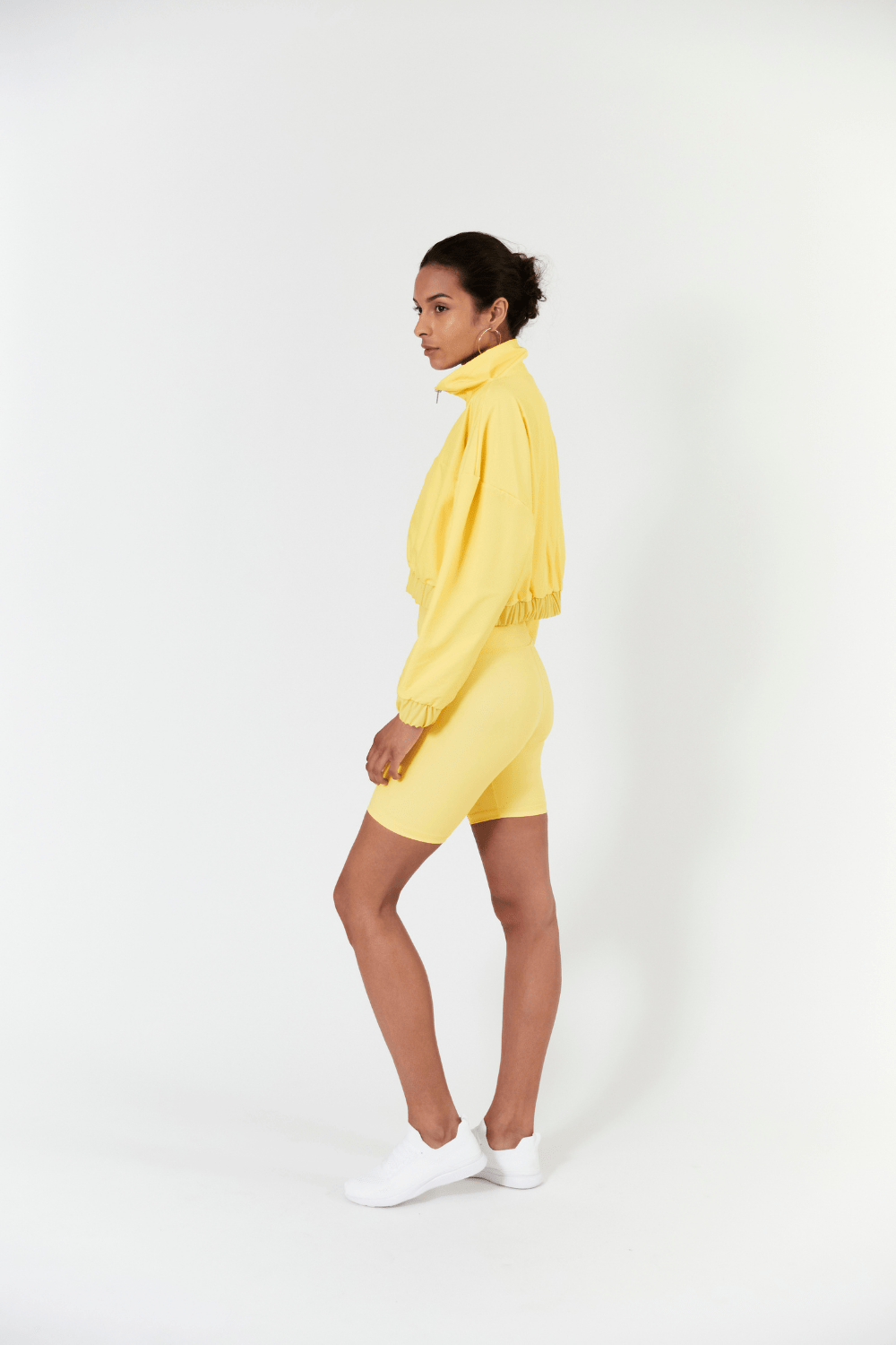 Lezat Dress Sadie Cropped Windbreaker - Buttercup