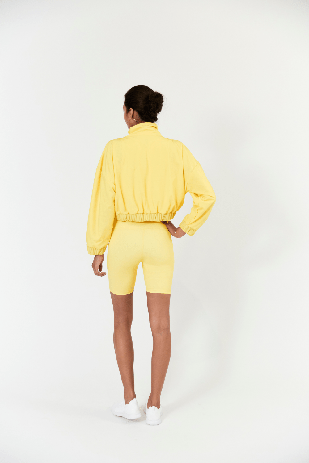 Lezat Dress Sadie Cropped Windbreaker - Buttercup