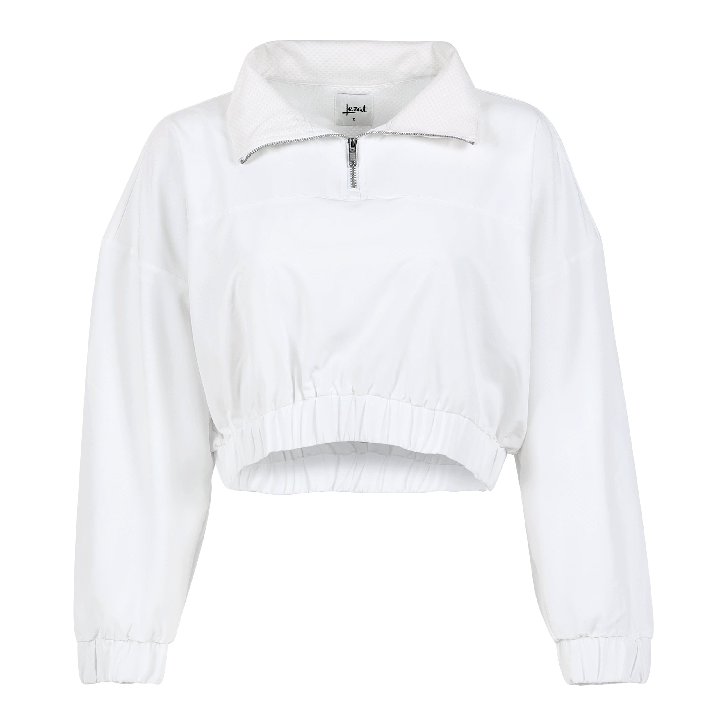 Lezat Jacket Sadie Cropped Windbreaker - White