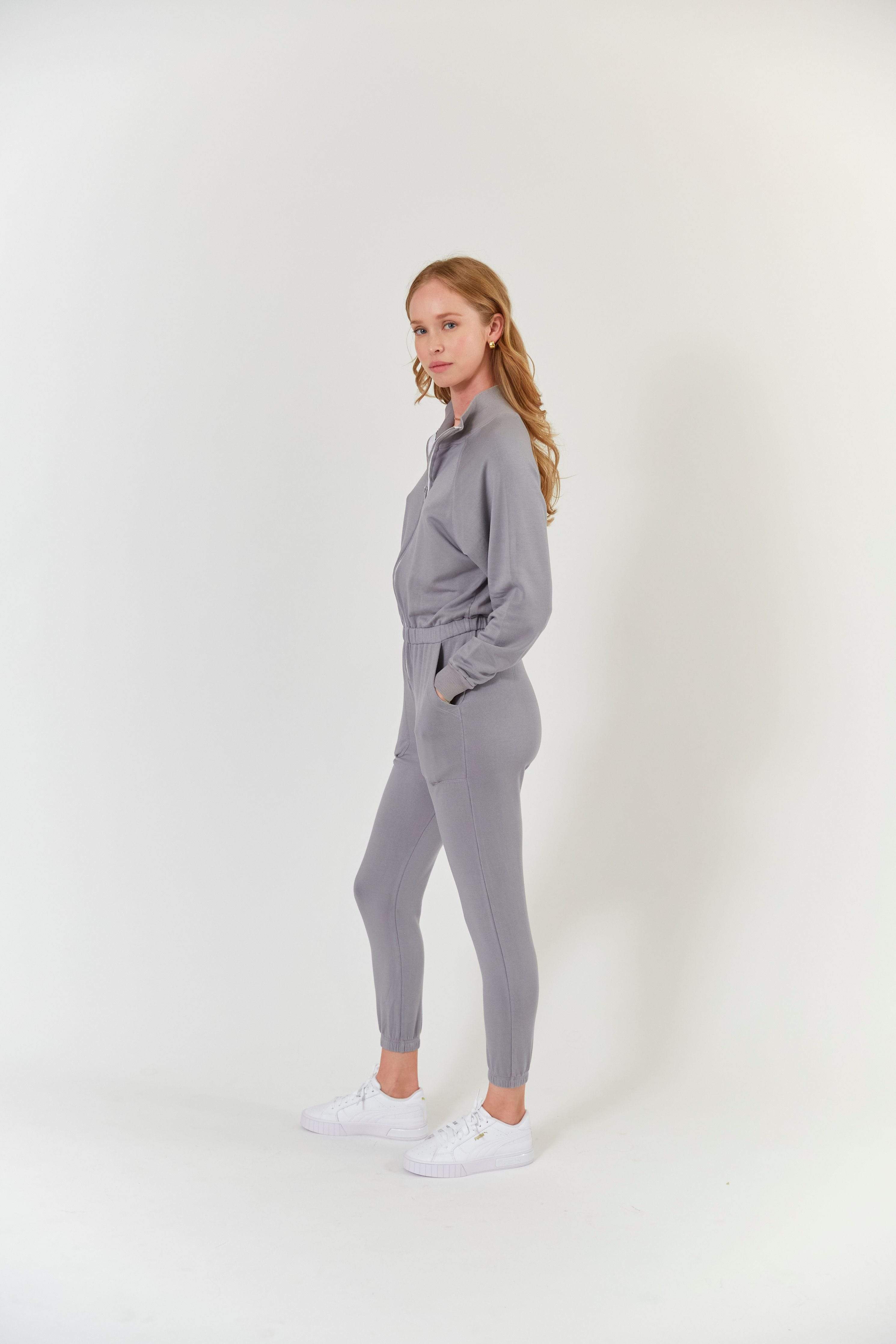 Lezat Jumpsuit Restore Soft Terry Jumpsuit - Ultimate Gray