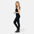 Lezat Jumpsuit Self-Love Rib Tank - Black