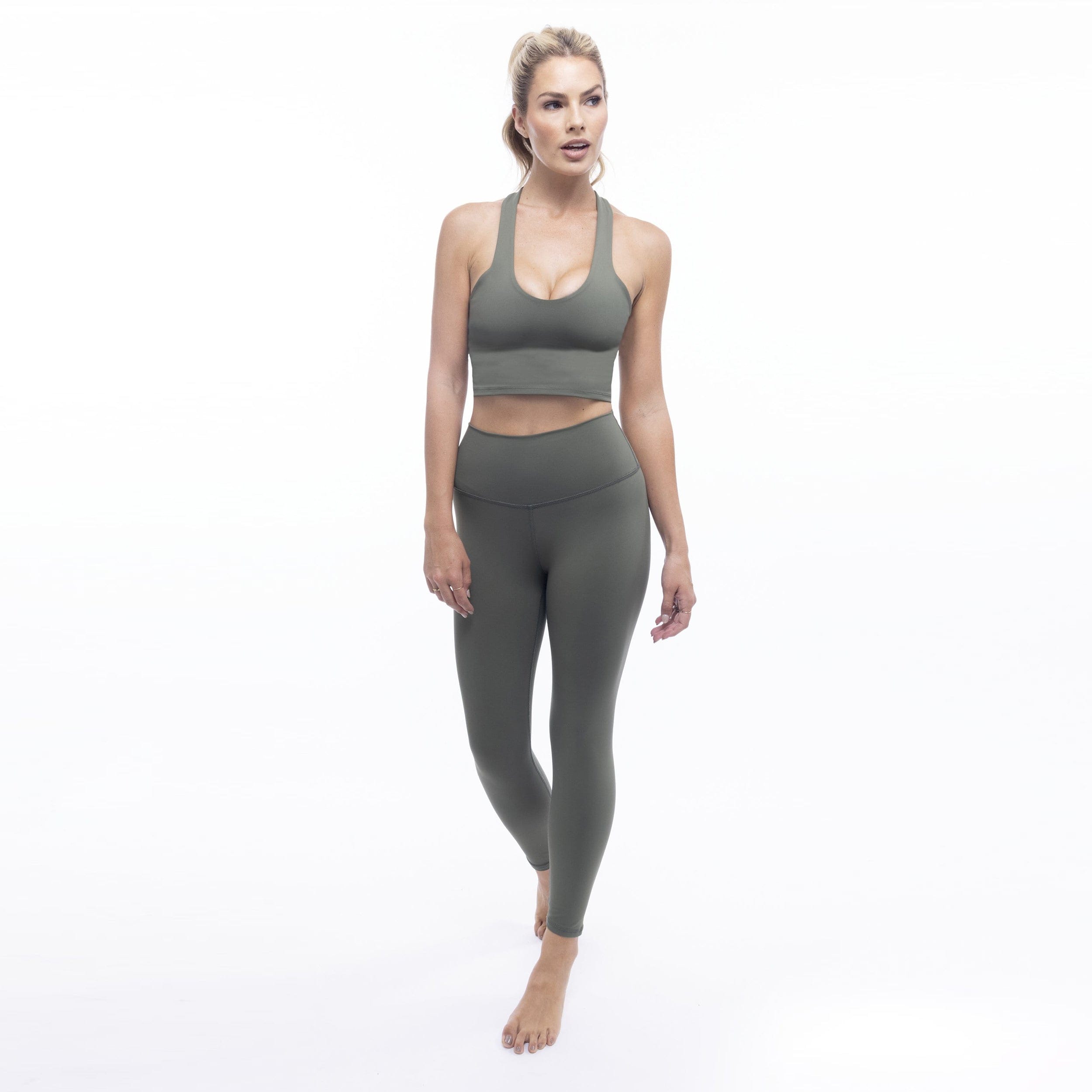 Lezat Legging Elevate 7/8 High Waisted Legging - Cactus