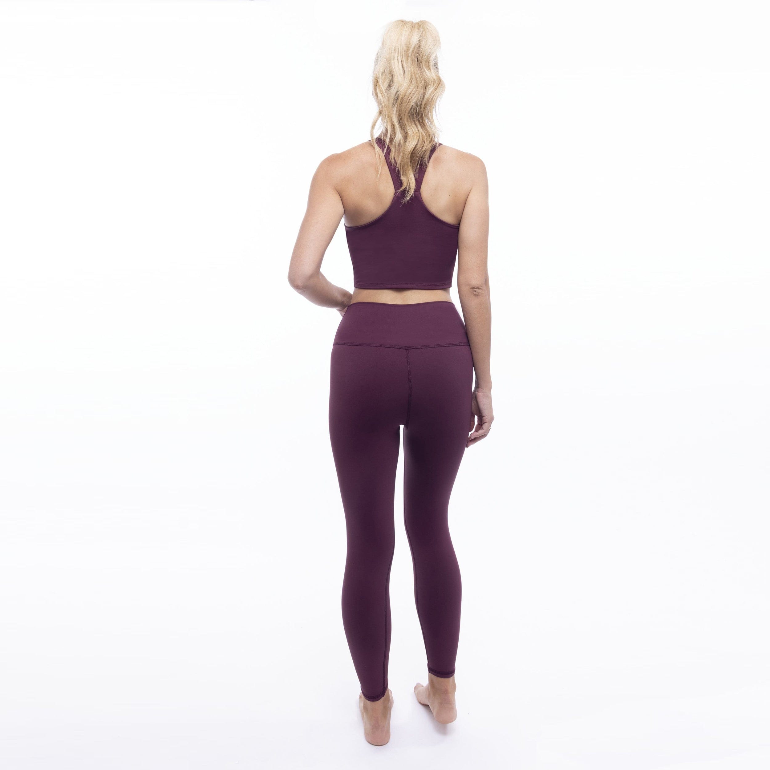 Lezat Legging Elevate 7/8 High Waisted Legging - Sangria