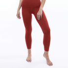 Lezat Legging Rib 7/8 High Waisted Legging - Cayenne