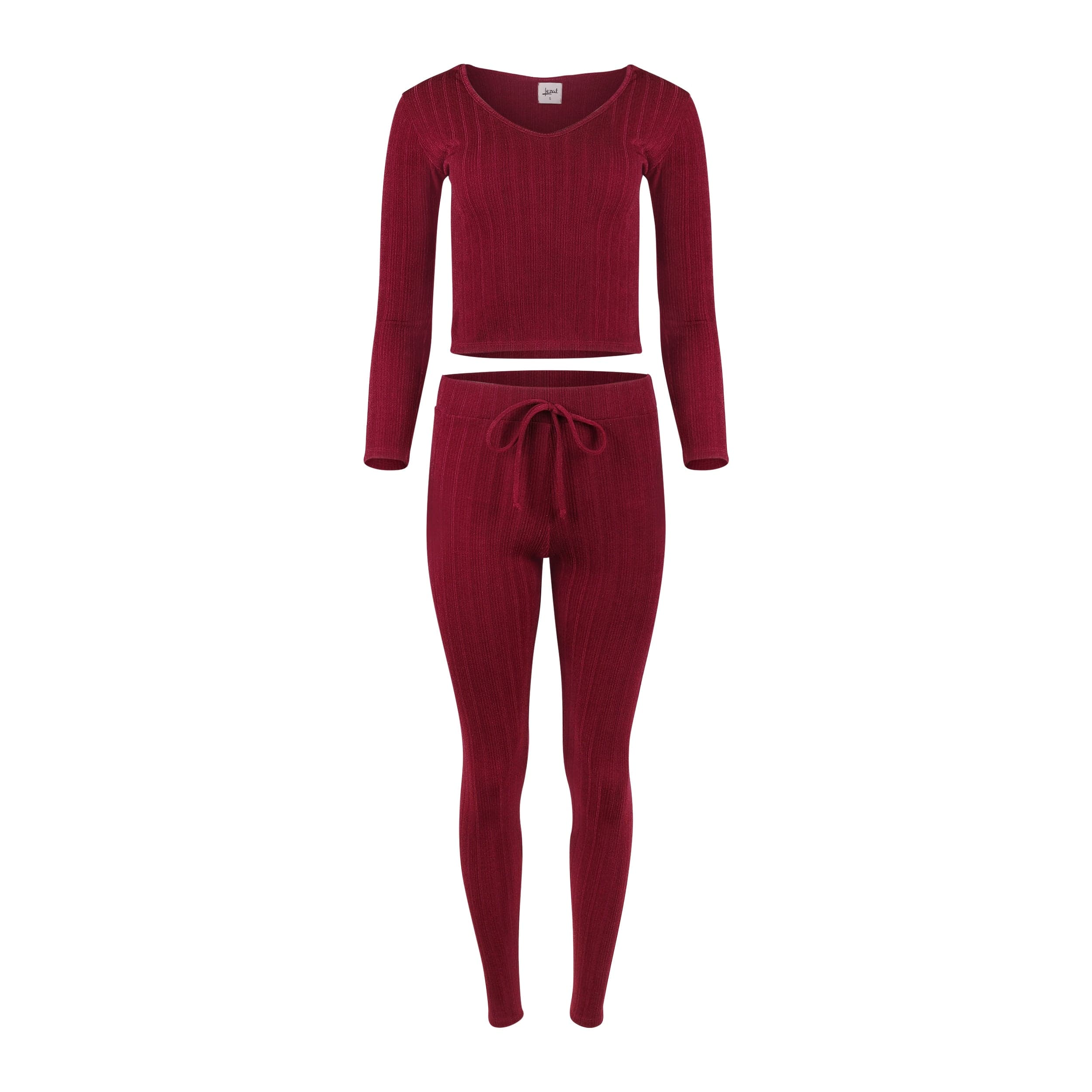 Lezat lounge set Miranda Cozy Sweater Hoodie & Legging Set - Burgundy