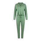 Lezat Pajamas Maggie Modal Lounge Set - Basil