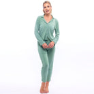 Lezat Pajamas Maggie Modal Lounge Set - Basil