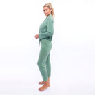 Lezat Pajamas Maggie Modal Lounge Set - Basil