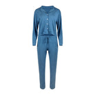 Lezat Pajamas Maggie Modal Lounge Set - Blue Moon