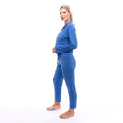 Lezat Pajamas Maggie Modal Lounge Set - Blue Moon