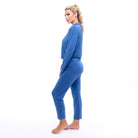 Lezat Pajamas Maggie Modal Lounge Set - Blue Moon