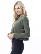 Lezat Pullover Sunrise Light Modal Pullover - Cactus