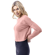 Lezat Pullover Sunrise Light Modal Pullover - Rose