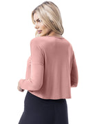 Lezat Pullover Sunrise Light Modal Pullover - Rose