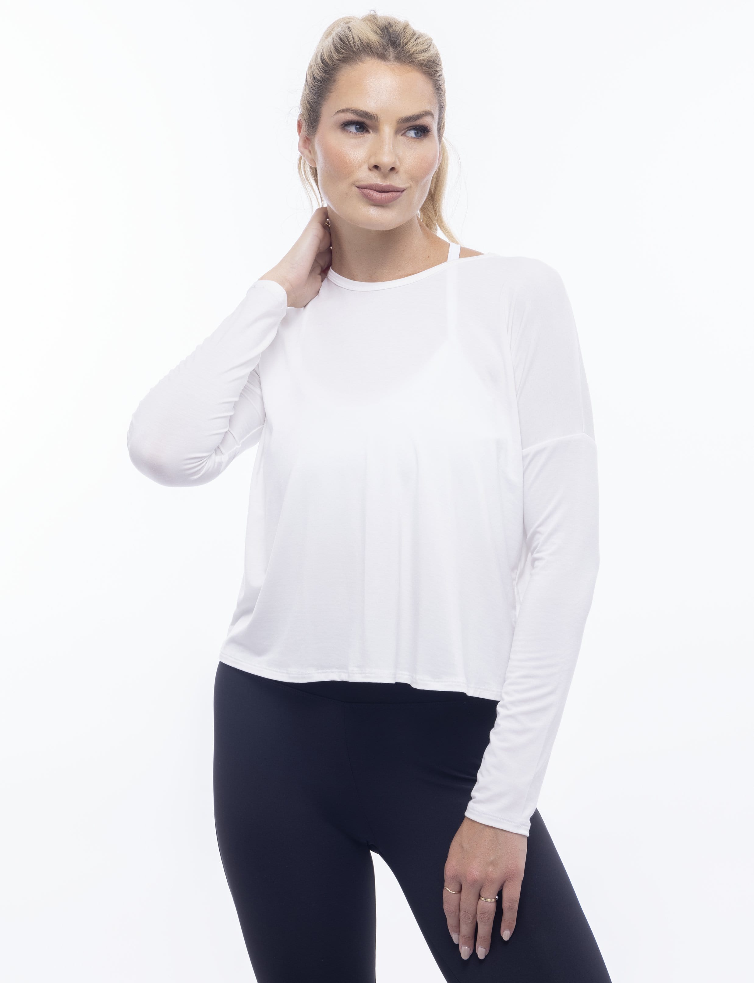 Lezat Pullover Sunrise Light Modal Pullover - White