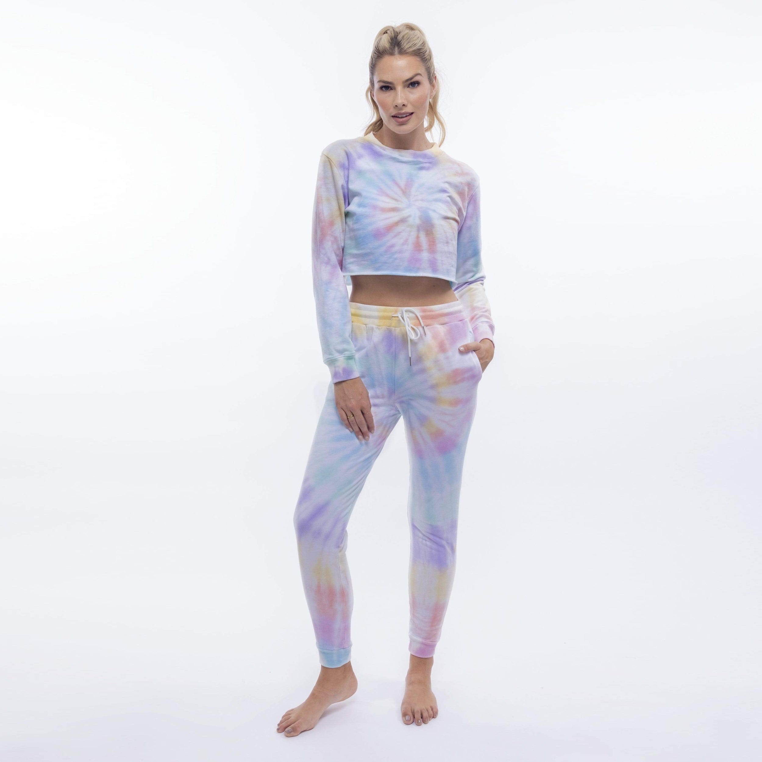 Lezat Sweatpants Courtney Terry Drawstring Jogger - Sunny Days