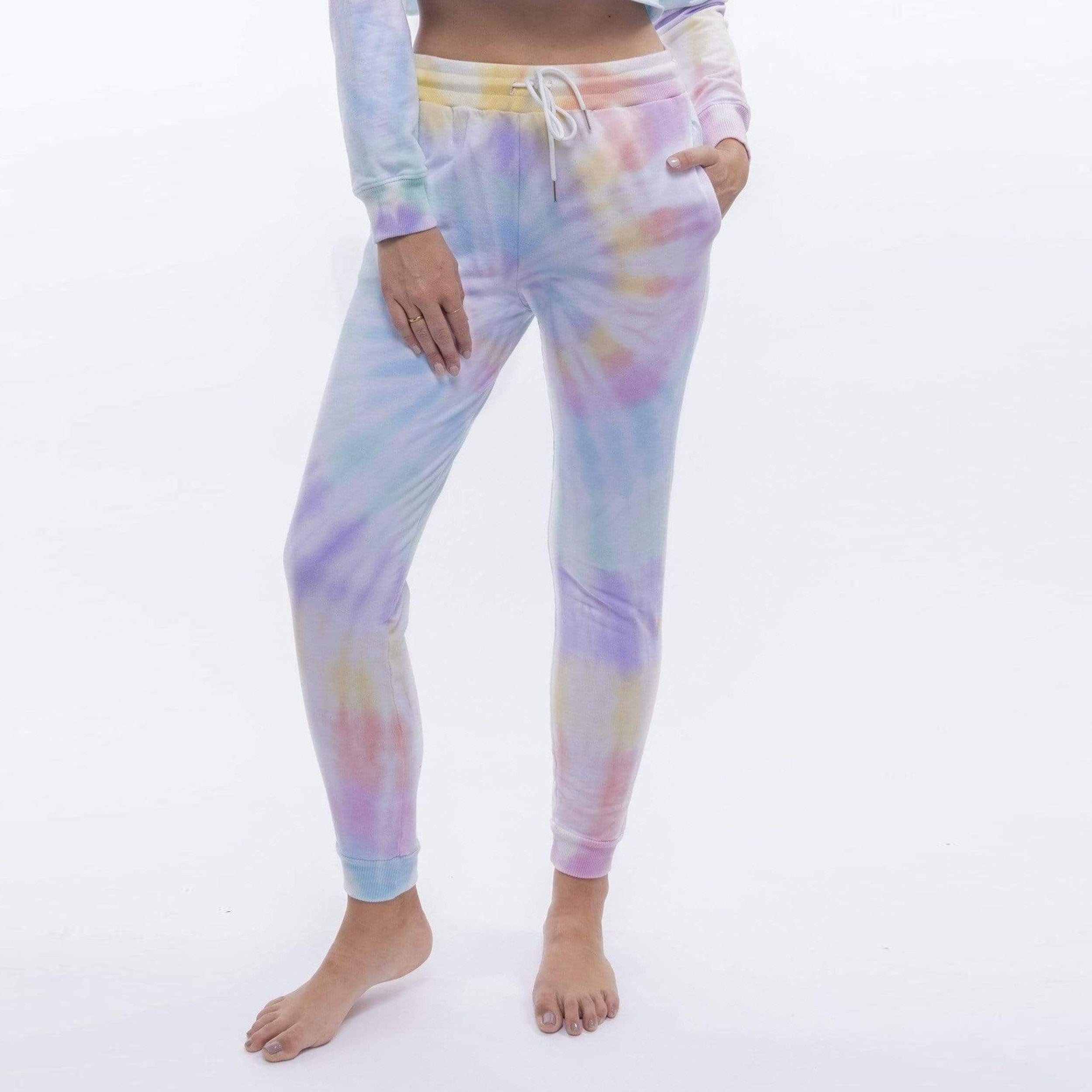 Lezat Sweatpants Courtney Terry Drawstring Jogger - Sunny Days