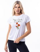 Lezat T-Shirt Tessa Organic Cotton Tee - Stop & Smell Les Fleurs