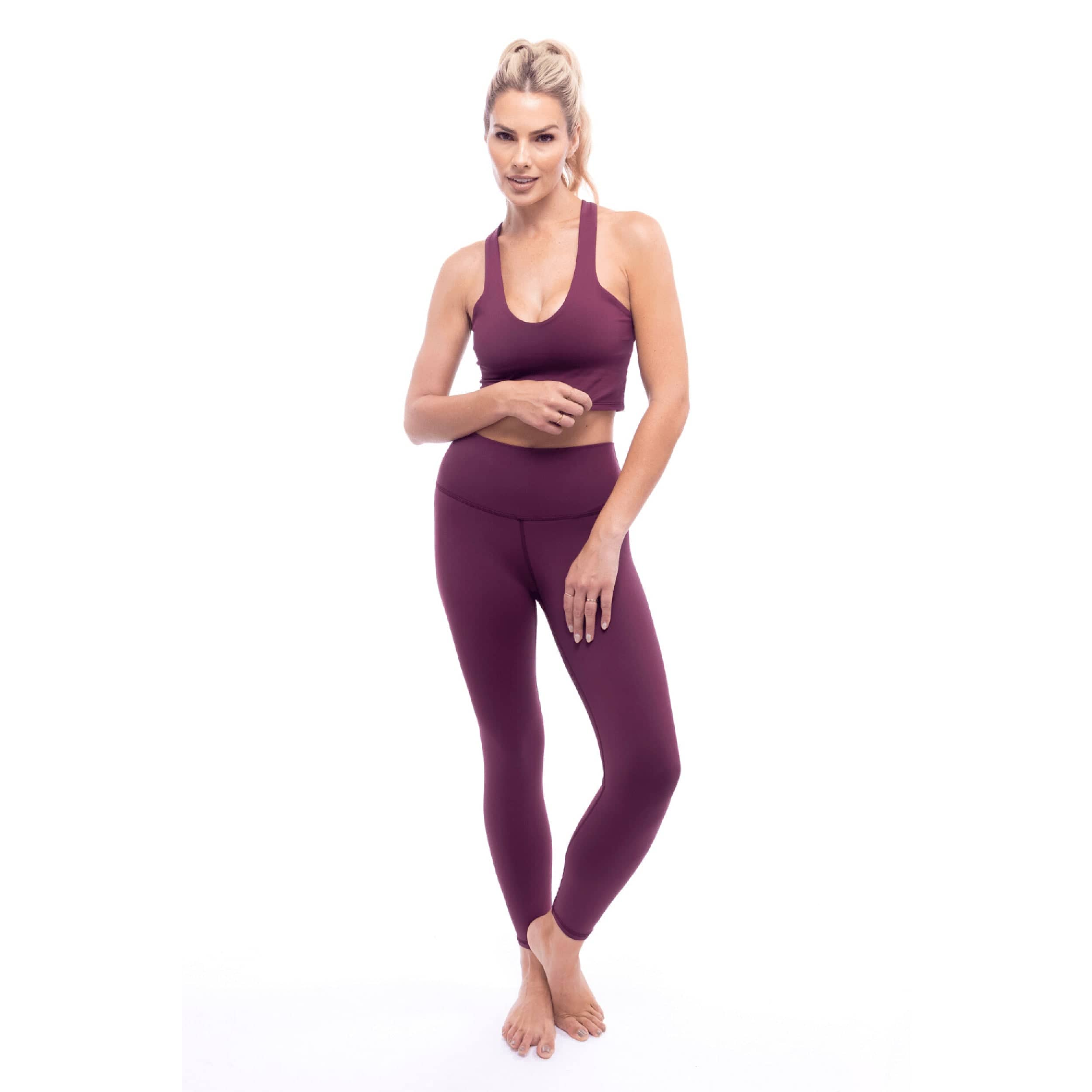 Lezat Tank Elevate Bra Tank - Sangria