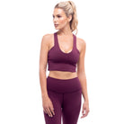 Lezat Tank Elevate Bra Tank - Sangria