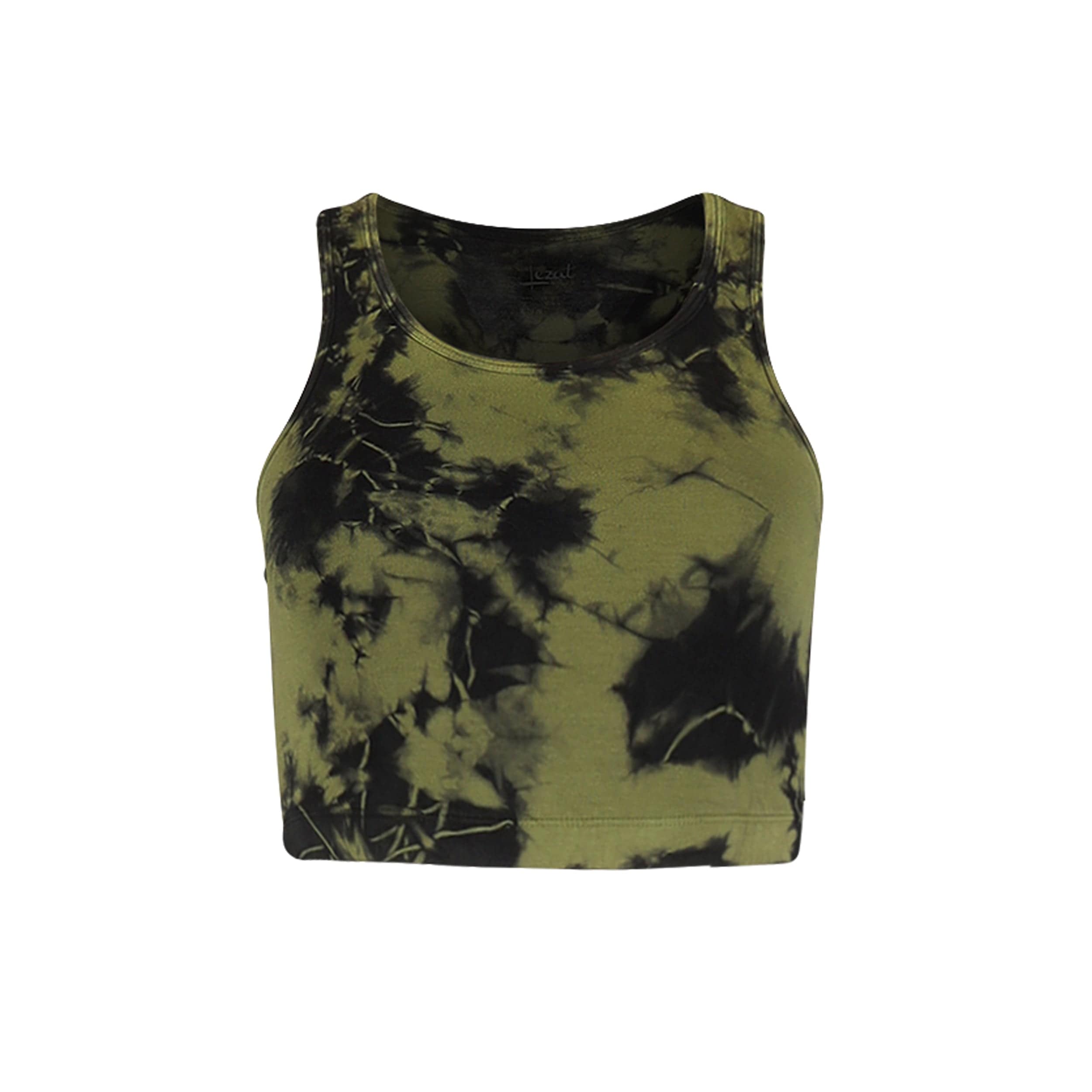 Lezat Top Dani Organic Cotton Bra Top - Army Tie Dye